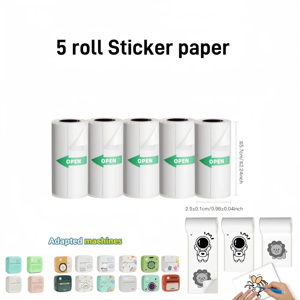 DOLEWA B3 Portable Mini Printers Wireless Bluetooth Inkless Sticker Maker Printer Tag Price Machine for Office School Kitchen