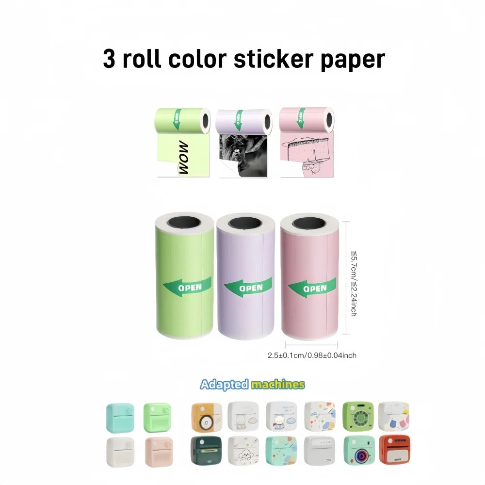 DOLEWA B3 Portable Mini Printers Wireless Bluetooth Inkless Sticker Maker Printer Tag Price Machine for Office School Kitchen